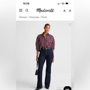Madewell Women's Dark Flare Jeans